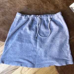 Vintage DKNY Gray terry cloth cotton mini Women's Skirt size small